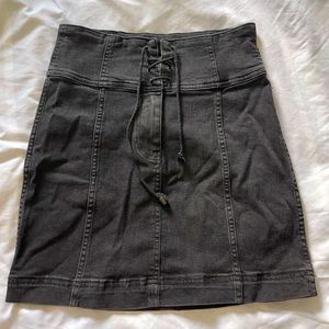 Free people denim skirt